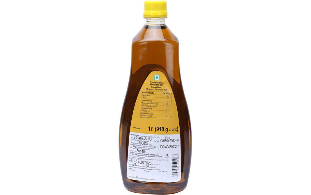 24 Mantra Organic Mustard Oil    Bottle  1 litre